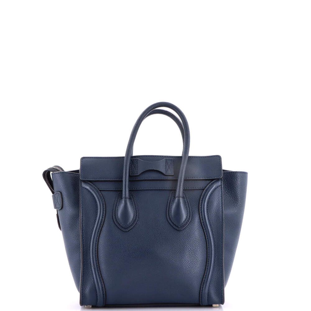 Celine Luggage Bag Grainy Leather Micro #248588C13B - Picture 3 of 8